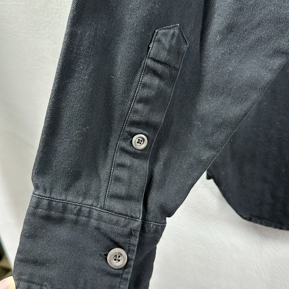 Frye Heavyweight Cotton Button Down Shirt, L - Picture 5 of 6